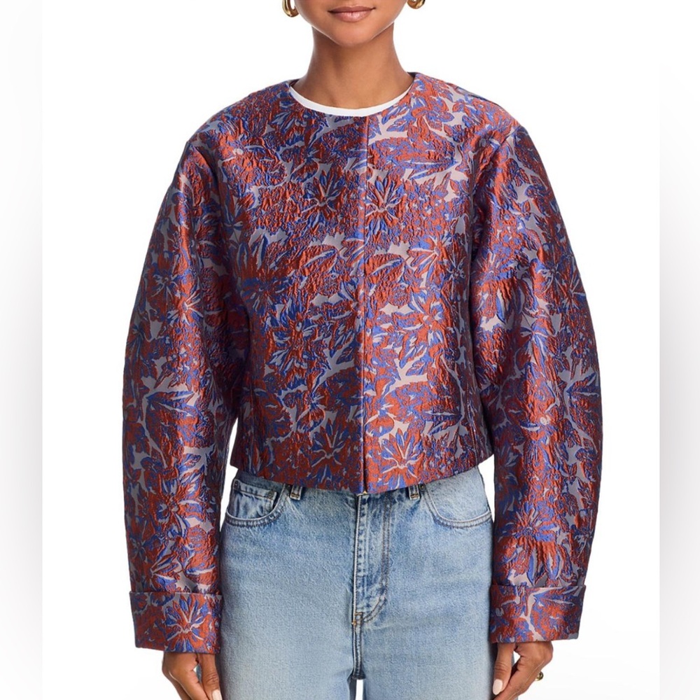 Derek Lam 10 Crosby Neville Cloque Jacket, size M